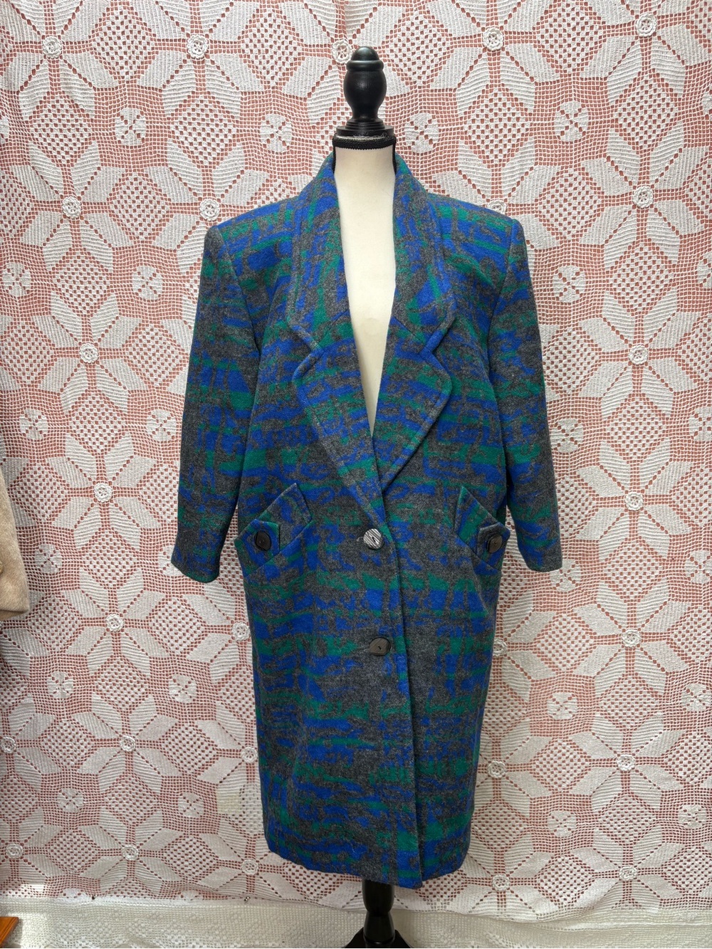 Vintage 1980s Made in Japan Long Peacoat